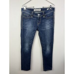 BKE Buckle Jeans Womens 29x 31 1/2 Sabrina Straight Low Distressed Tag